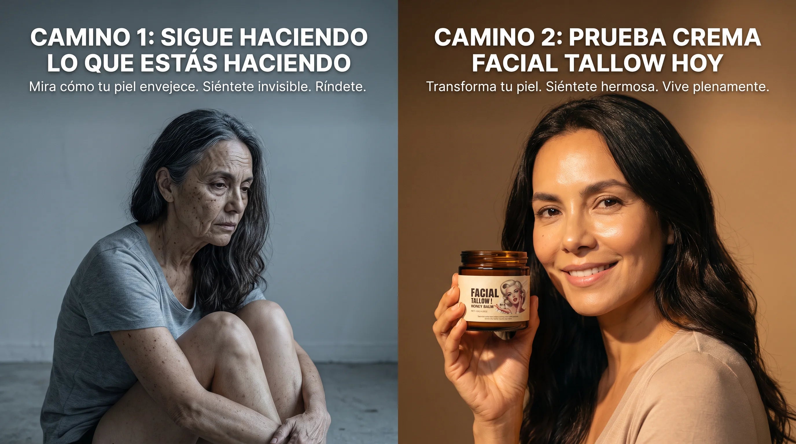 Dos caminos: seguir igual o probar Crema Facial Tallow