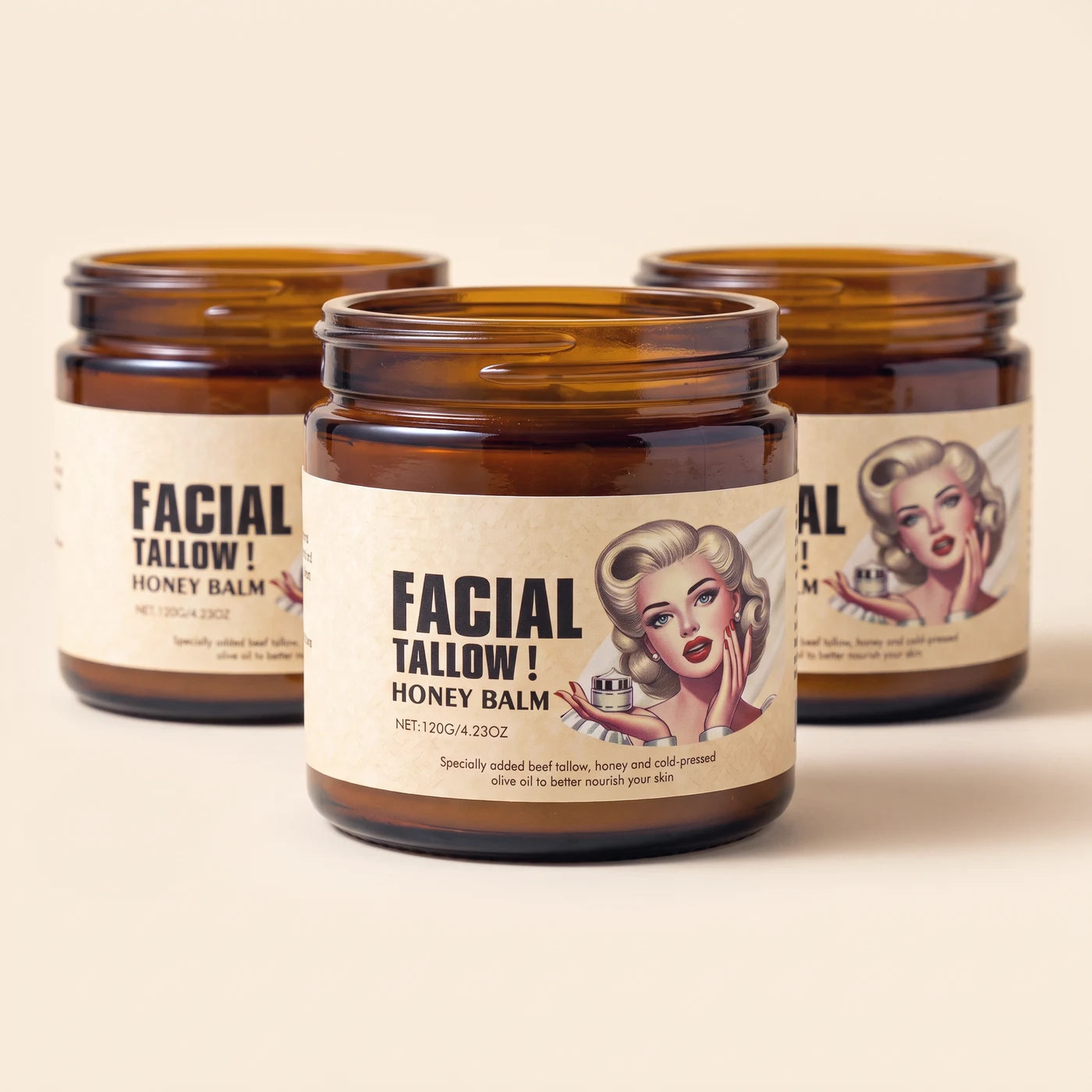 Bundle de 3 tarros de Crema Facial Tallow